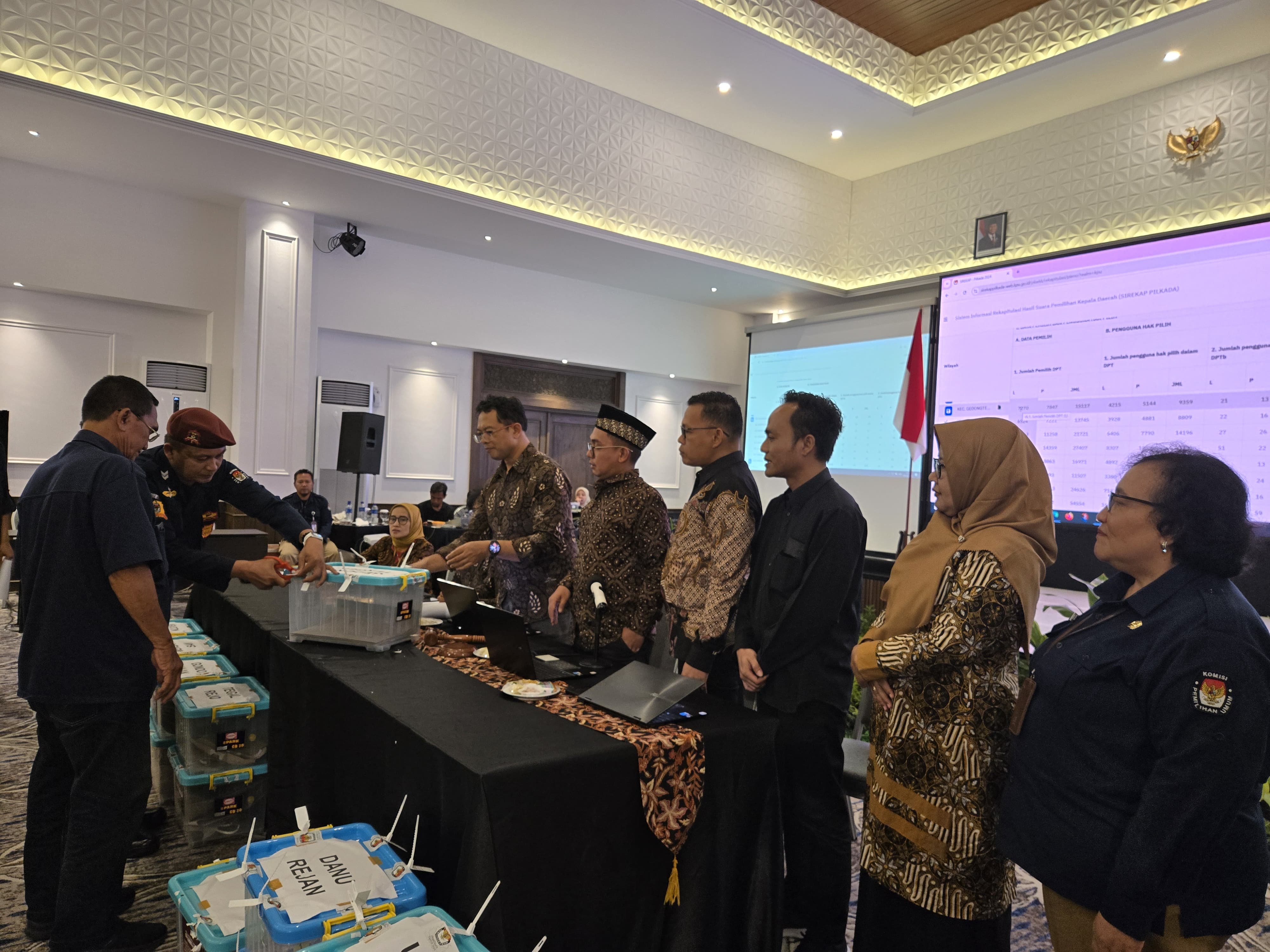 Bawaslu Kota Yogyakarta melakukan pengawasan rekapitulasi penghitungan perolehan suara Pemilihan Walikota dan Wakil Walikota Yogyakarta Tahun 2024