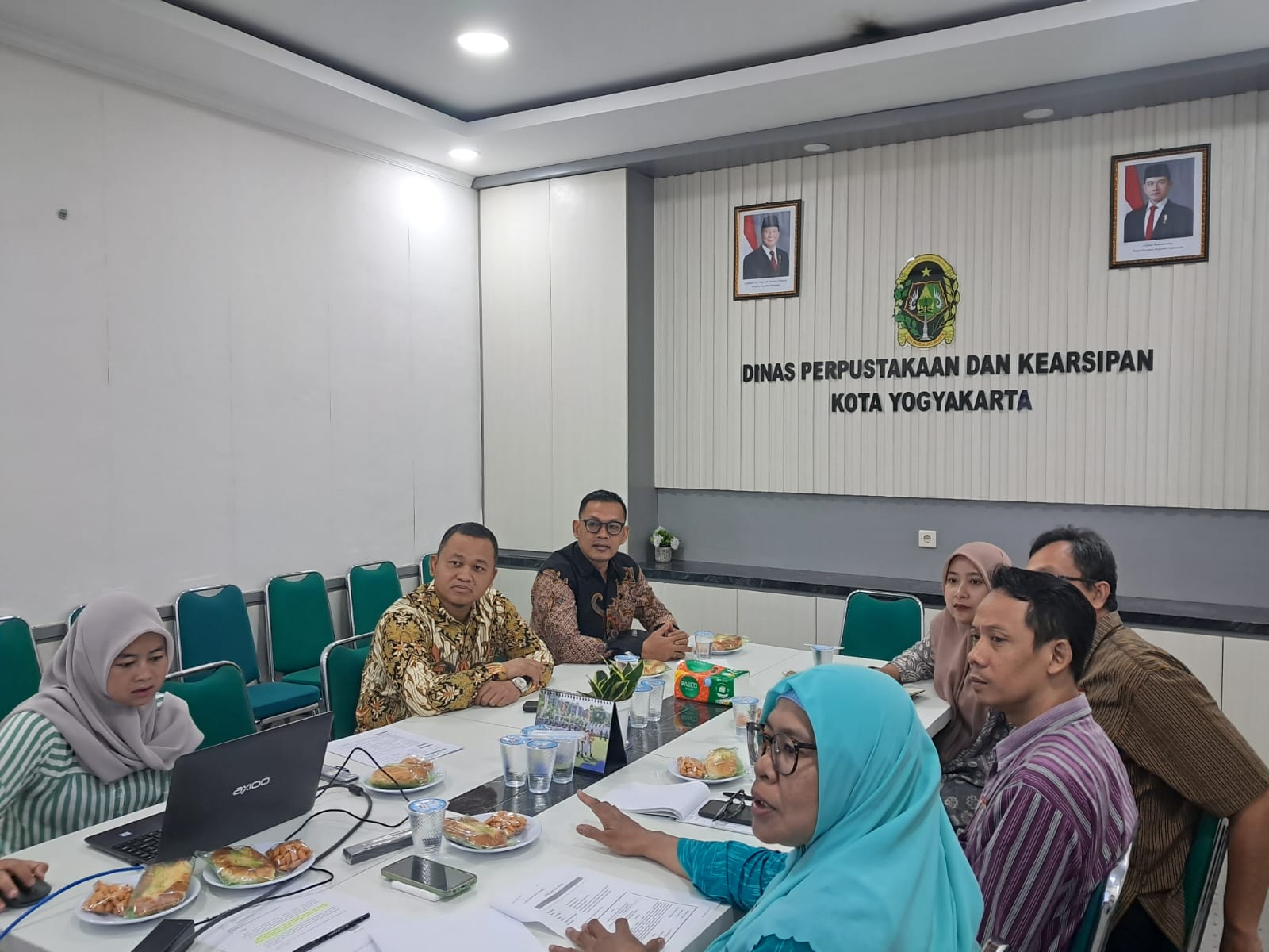 Bawaslu Kota Yogyakarta melakukan audiensi dengan Dinas Perpustakaan dan Kearsipan (DPK) Daerah Kota Yogyakarta
