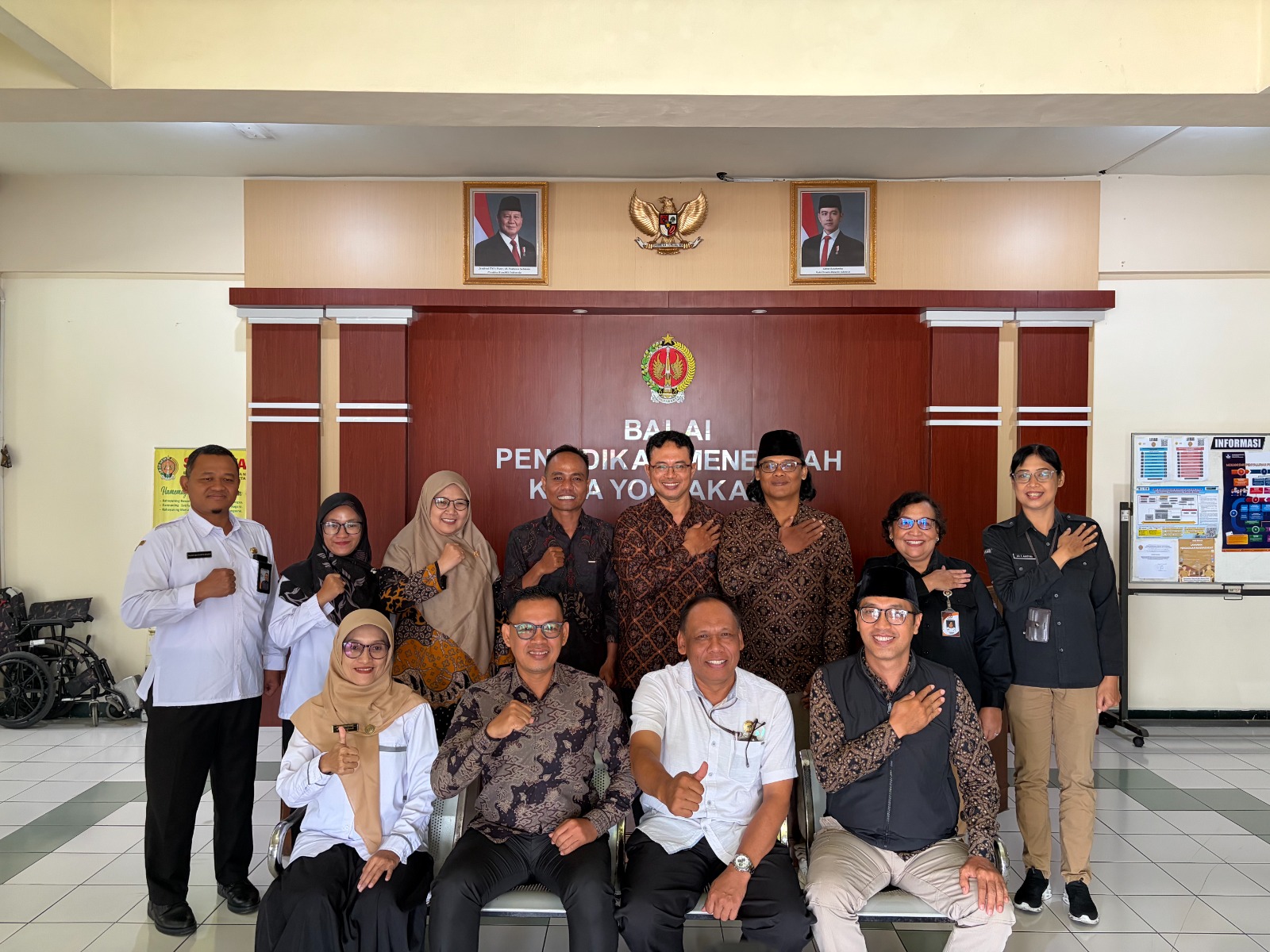 Bawaslu Kota Yogyakarta bersama KPU Kota Yogyakarta melaksanakan konsolidasi demokrasi ke Balai Dikmen Kota Yogyakarta