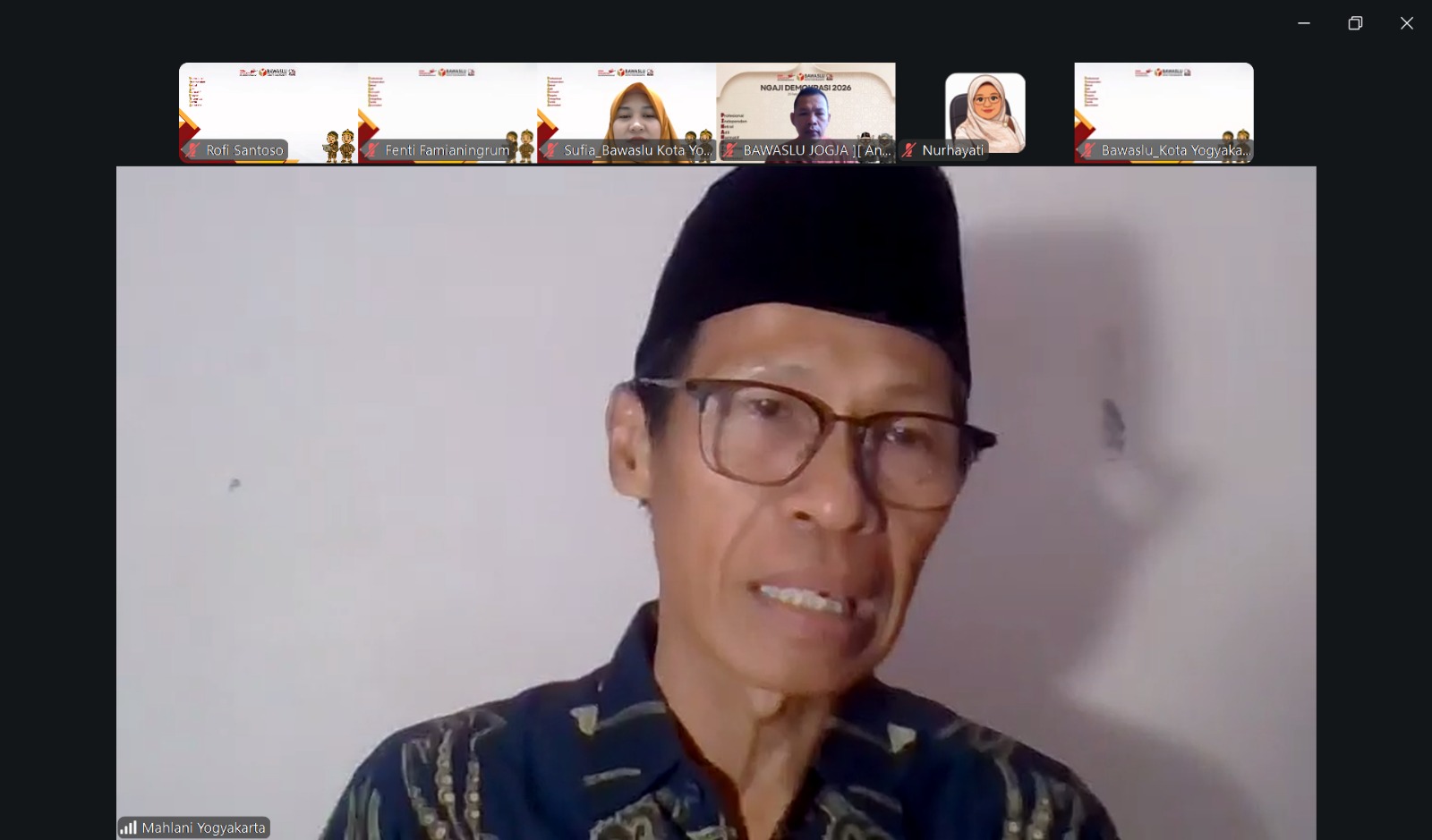 Siraman Rohani sesi 4 mengundang narasumber Muhammad Mahlani dari Kementerian Agama Kota Yogyakarta