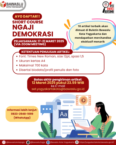 Ketentuan Penulisan Artikel Ngaji Demokrasi