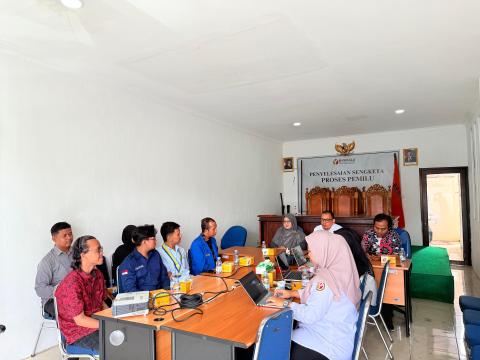 Bawaslu Kota Yogyakarta berdialog dengan perwakilan PMII DIY terkait kolaborasi dalam penguatan demokrasi di Kota Yogyakarta