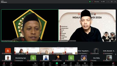 Siraman Rohani mengundang Samsul Ma'arif dari Kementerian Agama Kota Yogyakarta sebagai narasumber