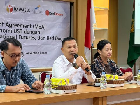 Ketua Bawaslu Kota Yogyakarta, Andie Kartala, menyampaikan harapan kerja sama ini dapat diwujudkan dalam program-program konkret yang memberikan manfaat bagi mahasiswa maupun masyarakat luas