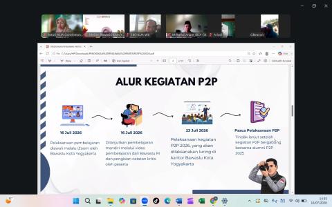 Peserta mendapatkan penjelasan mengenai alur kegiatan P2P 2026