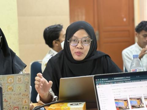 Analis SDM Aparatur Ahli Pertama Bawaslu DIY menjadi narasumber dalam kegiatan WASKITA dengan tema "Teknik Pengisian Sasaran Kinerja Pegawai (SKP)" pada Rabu (7/10/2026)