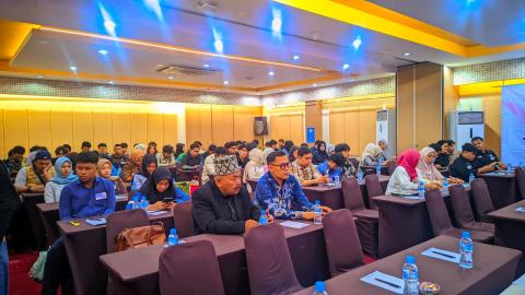 Ketua Bawaslu Kota Yogyakarta, Andie Kartala, menghadiri Diskusi Publik bertema “Hak Asasi Manusia (HAM) dan RUU Perampasan Aset” di Hotel MM UGM, Rabu (28/10/2026)