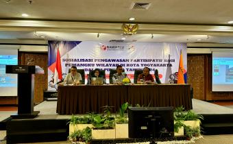 Bawaslu Kota Yogyakarta melakukan Sosialisasi Pengawasan Partisipatif bagi Pemangku Kepentingan di Kota Yogyakarta