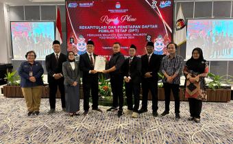 Bawaslu Kota Yogyakarta menerima salinan berita acara rapat pleno rekapitulasi dan penetapan DPT Kota Yogyakarta