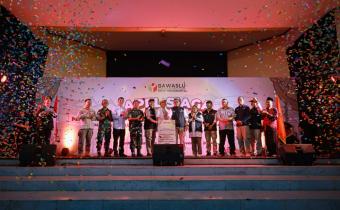 Bawaslu Kota Yogyakarta melaksanakan Apel Siaga Pengawasan Masa Tenang, Pemungutan dan Penghitungan Suara Pemilihan Tahun 2024