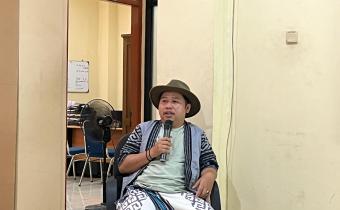 Dosen Fakultas Ilmu Sosial dan Humaniora UIN Sunan Kalijaga, Achmad Zuhri, menjadi narasumber pada kegiatan Knowledge Sharing Bawaslu Kota Yogyakarta