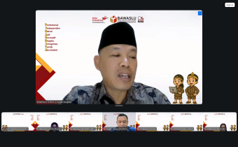Bawaslu Kota Yogyakarta menggelar Rapat Koordinasi Tindak Lanjut Hasil Monitoring dan Evaluasi (Monev) Keterbukaan Informasi Publik Tahun 2025 secara daring melalui Zoom Meeting