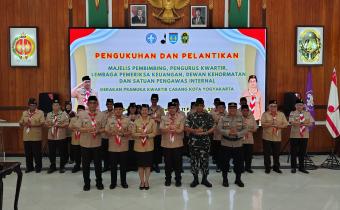 Jajaran Majelis Pembimbing Cabang (MABICAB) Pramuka Kota Yogyakarta periode 2025-2030 dilantik oleh Ketua Kwarda DIY Gusti Kanjeng Ratu Hayu