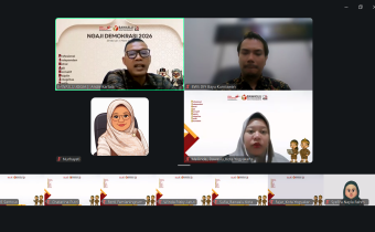 Ketua Bawaslu Kota Yogyakarta, Andie Kartala, membuka kegiatan Kajian Hukum terkait Satu Data Bawaslu