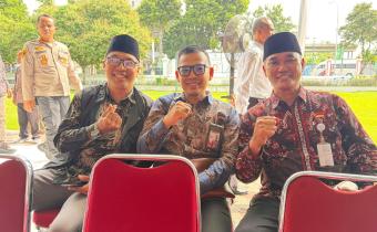 Ketua Bawaslu Kota Yogyakarta menghadiri acara Syawalan Gubernur dan Wakil Gubernur DIYyang diselenggarakan oleh Pemkot Yogyakarta